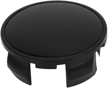VekAuto 1 Pc Cache-Moyeu De Roue Cache-Moyeu De Jante Od : 62Mm/2,44 Universel En Plastique Noir Pour Toyota Pour Honda Avec Autocollant Noir
