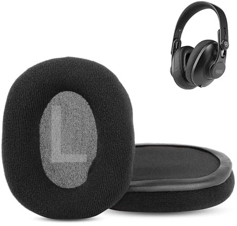 ACCOUTA Ohrpolster Kissen Kompatibel mit AKG K361 K371 K361 K371/BT Kopfhörer Ohrpolster Ersatz mit Warmem Weicherem Stoff und Hochdichtem Schaumstoff