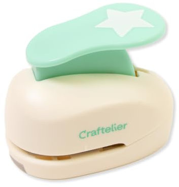 Craftelier - Sternlocher mit einem Durchmesser von 2,54 cm (1 Zoll), geeignet für Papier und Karton, ideal für Bastel- und Scrapbooking-Projekte | Größe ca. 7 x 4,5 x 6 cm