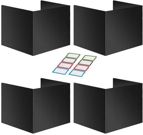 Trennwände für Klassenzimmertests – Sichtschutz für Schultische, Trennwände für Lehrerklassenzimmer | Klassenzimmer-Sichtschutzteiler für Schüler, 4er-Pack Testmappen, 4 Stück Sichtschutzmappen für Sc