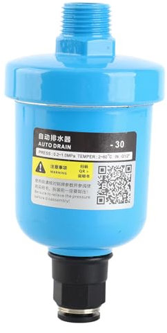 Klanata Auto Drain Valve for Air Compressor, G1/2 1.0Mpa Automatic Drain Valve, Suitable for Compressed Air Storage Tanks, Industrial Use
