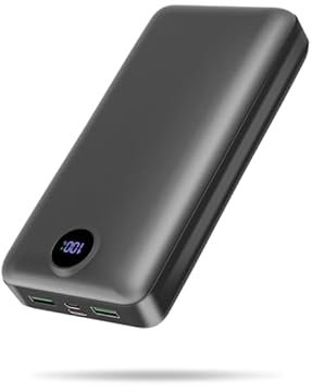 PDBEST PowerBank 50000mAh Fast Charging, Battery Pack 22.5W Huge Capacity USB-C 3 Outputs & 2 Inputs Portable Charger LED Display Power Bank Compatible iPhone iPad Android etc