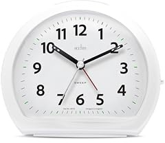 Acctim Colm Smartlite Wecker ohne Ticken, Weiß, Analoganzeige