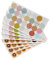 Gadpiparty Dekorative Lochaufkleber 40 Blatt Selbstklebende Papierverstärkung Kleiner Donut Design für Loseblatt Papier Praktisch für Schule und Büro