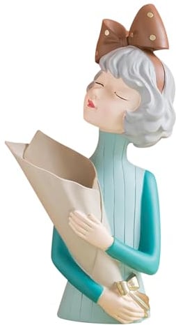 Damen-Skulptur-Halter – Blumenkasten in Form eines Mädchens aus