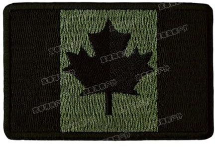 Kanada Ahornblatt Regenbogen Bestickter Klettverschluss Patch