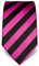 Vincenzo Boretti Cravate homme, pure soie, haute densité de tissage, anti-tâches, anti-salissures, hydrofuge, longue, accessoire élégant pour la chemise et costume - à rayures fuchsia