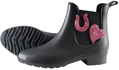PFIFF 102663 Lucky, stivali impermeabili in gomma, nero, 30-35, Nero, 35 EU