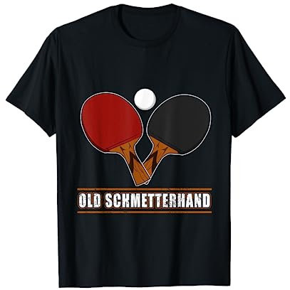Old Schmetterhand Tischtennis Geschenk Tischtennisspieler T-Shirt