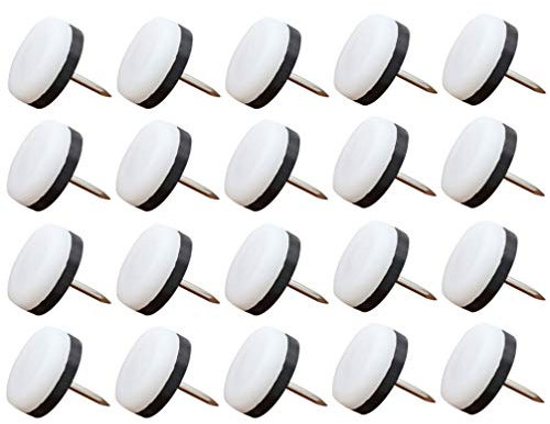 Lot de 50 Patins De pour Meubles 18 Mm Anti-Clous pour Pieds De Chaise Et De Table