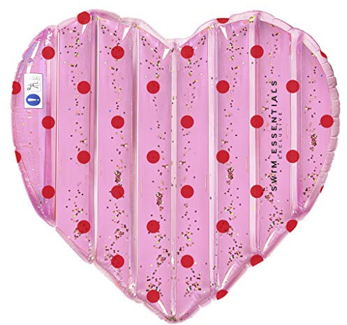 Roze hart met glitter Luchtbed