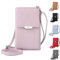 LZSXDWXY Womens Crossbody Phone Bag Leather Coin Cell Phone Wallet Mini Mobile Purse Shoulder with Strap and Card Slots