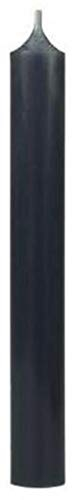 Kerzenfarm Hahn 25 Stabkerzen ANTHRAZIT-durchgefärbt 18 cm/2,2 cm
