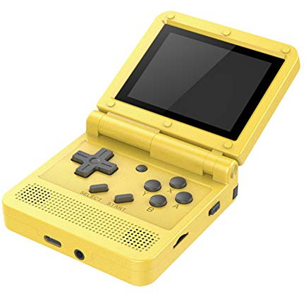 Okssud Consola De Juegos Portátil Retro de 3.0 Pulgadas, Retro Mini Game Player con 2000 Classic Handheld Games, Batería Recargable de 1020 mAh, Regalo para Niños y Adultos (Amarillo)
