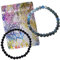 2x Kugel ARMBAND - 6mm SHUNGIT Schungit + SODALITH - Edelstein Schmuck für SCHUTZ & GEISTESKRAFT + INTELLIGENZ + Konzentration mit TÄSCHCHEN. 95040-9