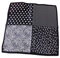 UK_Stone Herren Paisley Muster Bandana Halstuch 100% Seide Krawatte Anzug Taschenhandtuch Multifunktionstuch 50 * 50cm (Z_Pattern #4 Schwarz)