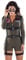 Maskworld Top Gun Romper - Damen - Lizenziertes Film-Kostüm für Erwachsene - Verkleidung Karneval Motto-Party - Größe: L