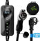 AFYEEV Chargeur Voiture Electrique, 3.6kW Cable Recharge Voiture Electrique Courant Commutable 8/10/13/16A, Ecran Numérique Contrôlable, EV Chargeur Type 1 avec Sac, 5M (SAE J1772)