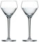 Amehla x The Educated Barfly Collection Coupé-Glas, mundgeblasenes Nick und Nora-Cocktailglas, 170 ml, Set mit 2 Martini-Gläsern für Cocktails (handgeätzte Waben)