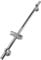 Dhouse Adjustable Shower Rail Replacement Handheld Wall Bracket Shower Head Bracket with Sliding Sleeve Adjustable Telescopic Design Lifting Rod Suitable for Bathroom Shower Room