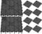 iplusmile 10pcs Gravel Grid Egg Crate Aquarium Filter Media Decorative Tray Sponge Filter Aquarium Filtration System Turtle Stratum Sponge Holder Fish Tank Filter Plate Black Fish