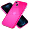 NALIA Chiaro Cover Neon compatibile con iPhone 13 Custodia, Trasparente Colorato TPU Silicone Copertura Traslucido Bumper Resistente, Protettiva Antiurto Skin Sottile Case Morbido, Colore:Pink