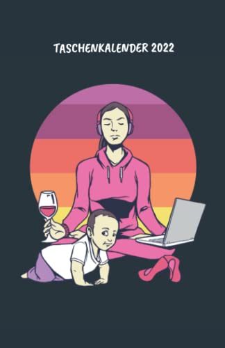 Taschenkalender 2022: Terminplaner mit Uhrzeiten (5-20 Uhr), 1 Woche 2 Seiten, A5 Tagesplaner mit Zeit, Yoga