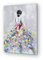 House of Arts - Acryl Gemälde handgemalt Frau Blumen Mode als Wanddeko Wohnzimmer Boutique modern Deko Modern abstrakt Leinwandbild Wandbild - 60x80cm