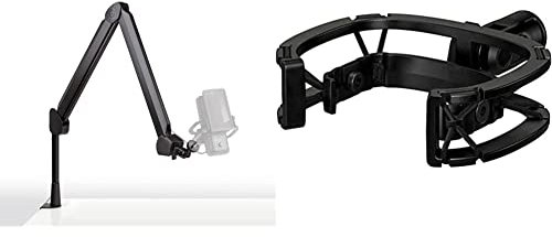 Elgato Wave Mic Arm - Premium Streaming Boom Arm mit Kabelkanälen für einen sauberen Arbeitsplatz & Wave Shock Mount, Maximale Isolation von Schwingungen, speziell für Elgato Wave-Mikrofone entwickelt
