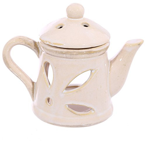 HoitoDeals 1Pcs Teapot Design Ceramic Oil Burner For Home Decoration (1Pcs Random Colour)