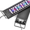 AQQA Aquarium Light, Auto On Off LED Fish Tank Light with Dimmer-Timer,18W Full Spectrum Aquariums Plant Light with LCD Monitor, 24/7 Lighting Cycle,7 Colors, Waterproof Fish Lamp