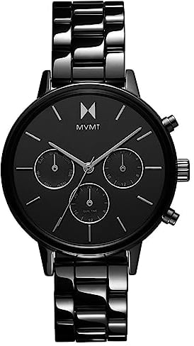 MVMT Multi Zifferblatt Quarz Uhr für Damen mit Schwarzes Keramikband - 28000251-D