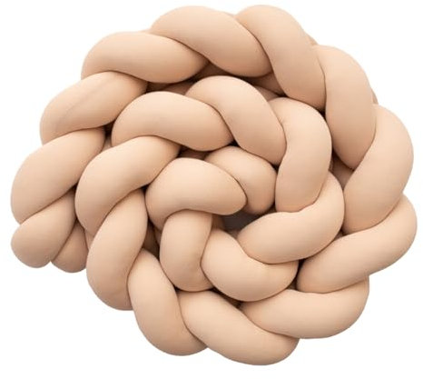 CuteCraft Meliboo Dekokissen, flauschig, geflochten, Höhe bis zu 17 cm, handgefertigt in Europa, dekoratives Geflecht, Premium, große Farbauswahl