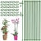 45 Stück Orchideen Stäbe Set, 30CM Pflanzenstab Rankhilfe, Pflanzenhalter Stabilisieren, Blumenhalter Garten, Blumenstütze Zimmerpflanzen mit 30 Pflanzenclips für Amaryllis, Pfingstrosen, Paprika