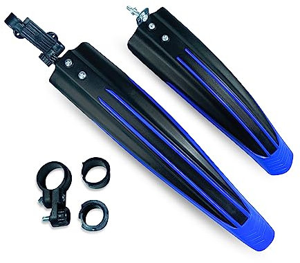 ABN-FINEST Universal Bike Mudguards Set - Adjustable Front & Rear Mud Guards for Mountain Bicyle, Bike Fender Tyre Cover - Ideal for 20-26 inch Wheels - Durable PP Plastic Material