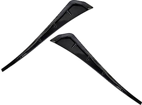 SOLKIN 1 Paar glänzend schwarz Universal Auto außen Links & Right Side Fender Vent Air Wing Cover Trim ABS Plastic Decor Sticker NewAuto & Motorrad: Teile, Auto-Tuning & -Styling, Innenausstattung!