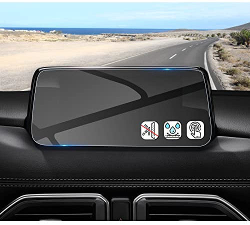 Coleya Navigation Displayschutzfolie Kompatibel mit Mazda CX-5 2017-2020, Mazda CX-5 Gehärtetes Glas Schutzfolie, 9H Anti-Kratzer GPS Displayschutzfolie (7 Zoll)