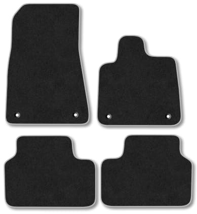 Volvo XC40 (2019+) [Electric] Carpet Car Mats | Grey Edge Trim Tailored Fit Floor Mats Full Coverage Protection Accessories Easy Clean Anti Slip Made in the UK