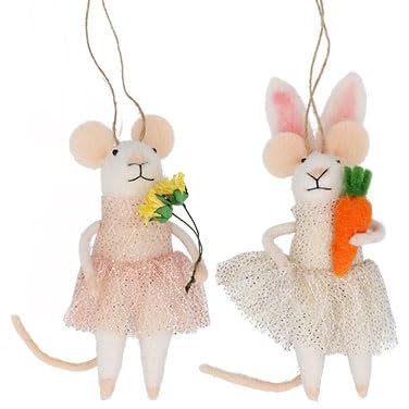 Gisela Graham Topolino con gonna metallica Decorazioni pasquali