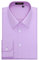 HISDERN Camicia Lavanda Uomo Maniche Lunghe Camicie Formali Cotone Camicia Casual Regular Fit Shirt Lavanda L