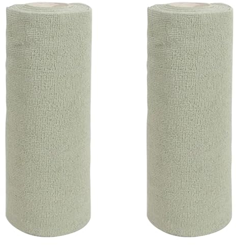 TsoLay Lingette de nettoyage réutilisable pour , rouleaux de serviettes en microfibre, chiffons de vaisselle, essuie-tout, vert