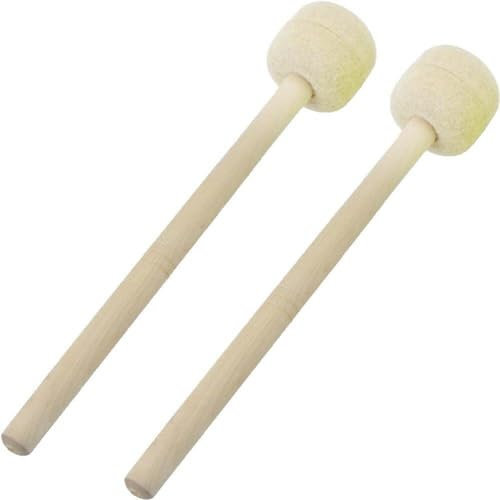 2 Piezas De Mazo De Tambor, Baquetas, Platillos De Tambor, Mazo De Gong, Mazo De Timbales, Baquetas De Bajo, Piezas De Instrumentos De Percusión para Práctica De Rendimiento