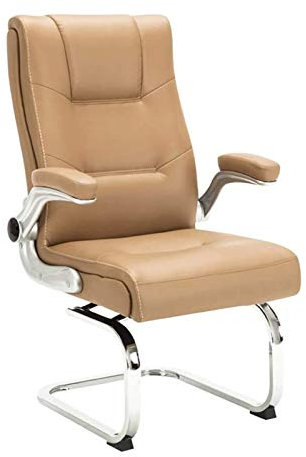 GFVCBVBMN Bürostühle Computerstuhl Executive und ergonomischer Drehstuhl Bogenfuß Hochlehner PU-Leder Bürostuhl für Büro Konferenzraum Lager