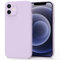 Wanme Silikon Hülle für iPhone 12 Handyhülle (6,1”), Rundum Schützende Schutzhülle, Staubdicht, Schmutzabweisend, Hochwertige & Preisgünstige Cases für iPhone 12 6,1 Zoll, Gras Lila