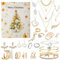Jewelry 2024 – Weihnachts-Schmuck-Adventskalender, Schmuck-Adventskalender, 24-Tage-Countdown-Kalender bis Weihnachten, Countdown-Kalender, trendiges Schmuck-Set für erwachsene Frauen und