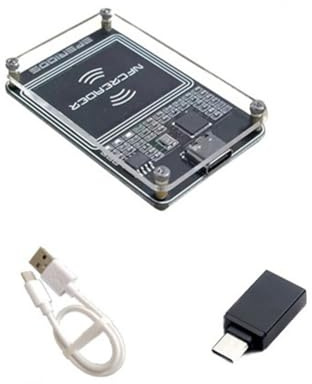Boddceto RFID 13,56 MHz PCR532 CUID IC-Kartenleser Wirter NFC RFID-Funkmodul mit Typ-C-Schnittstelle
