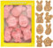8 Pcs Moldes Galletas de Pascua, 3D Pascua Moldes para Galletas de Plástico Niños, Pascua Cortadores de Galletas Formas Galletas Cookie Cutter Set para DIY Decorar Cookie Fondant, Galletas Tartas