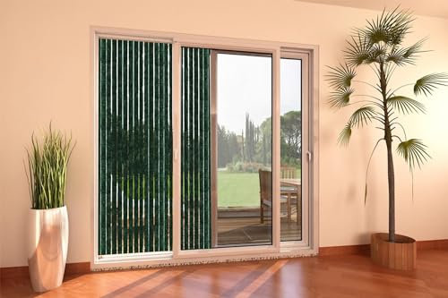 Generico Susanna Home Tenda Antimosca Antirumore Caduta Pannello Porta Finestra Casa in Ciniglia (VERDE, 120X230)