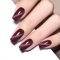 Faux Ongles Mi-longue MouyouGlow,Carré Rouge Dégradé Noir Cat Eye Halloween Œil de Chat Magnetic Press on Nails avec Colle à Ongles,Red Ombre Black Phototherapy Fake Nails