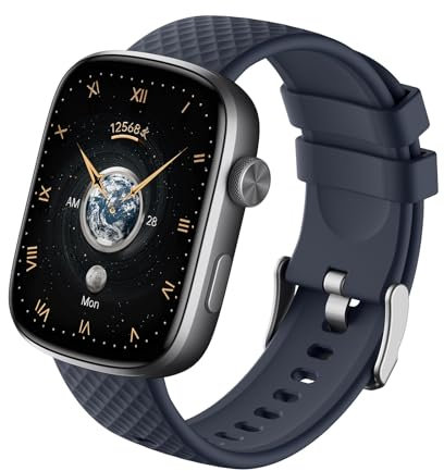 RORIOS Moda Smartwatch per Uomo Donna Orologio da Polso Attività Tracker Sportivo Orologi Intelligenti Monitoraggio Frequenza Cardiaca Durante Sonno Blu